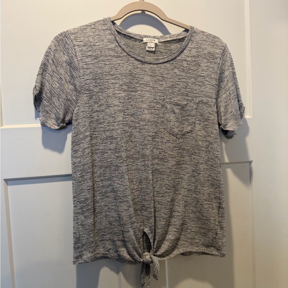 J. Crew Heather Gray Knit Top
